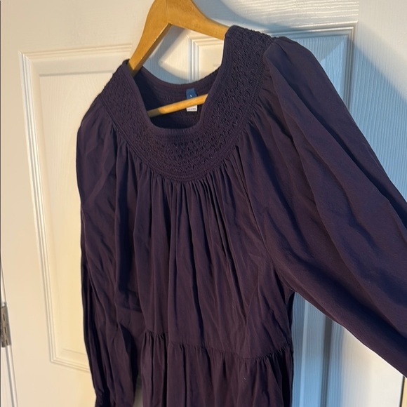 Old Navy Purple Bishop Sleeve Sundress Work - Picture 3 of 8